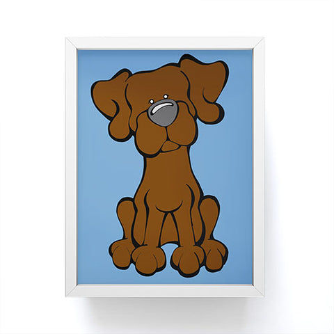 Angry Squirrel Studio Lab 32 Chocolate Lab Framed Mini Art Print