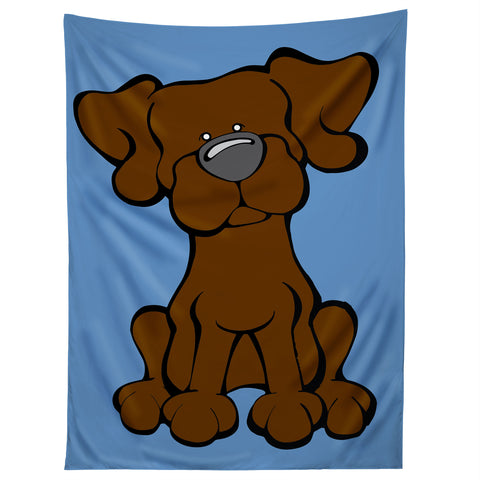 Angry Squirrel Studio Lab 32 Chocolate Lab Tapestry