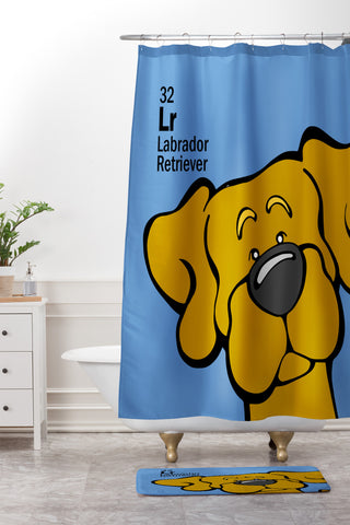 Angry Squirrel Studio Lab 32 Shower Curtain And Mat