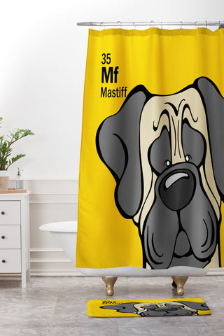 Angry Squirrel Studio Mastiff 35 Shower Curtain And Mat