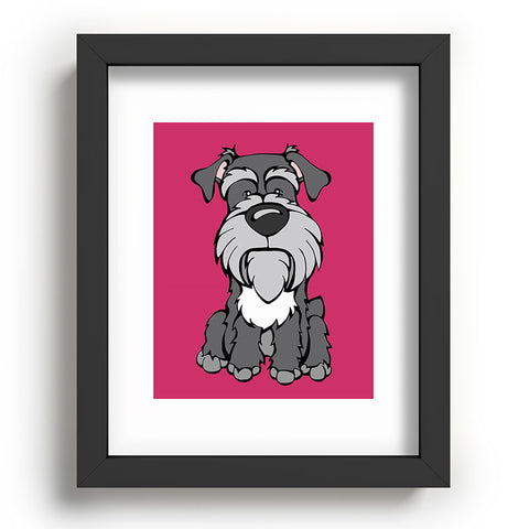 Angry Squirrel Studio Miniature Schnauzer 39 Recessed Framing Rectangle