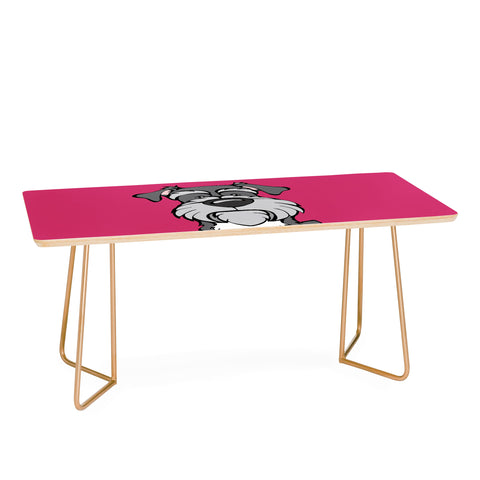 Angry Squirrel Studio Miniature Schnauzer 39 Coffee Table