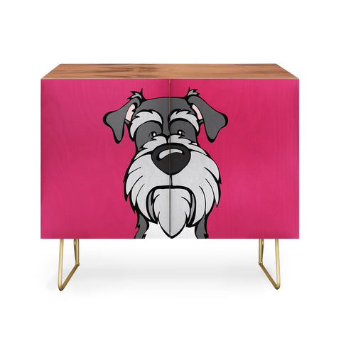 Angry Squirrel Studio Miniature Schnauzer 39 Credenza