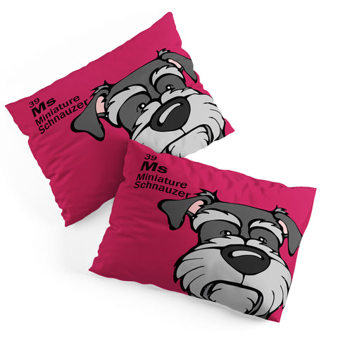 Angry Squirrel Studio Miniature Schnauzer 39 Pillow Shams