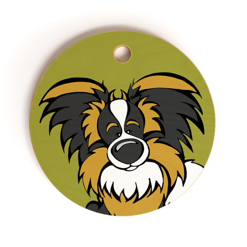Angry Squirrel Studio Papillon 20 Cutting Board Round