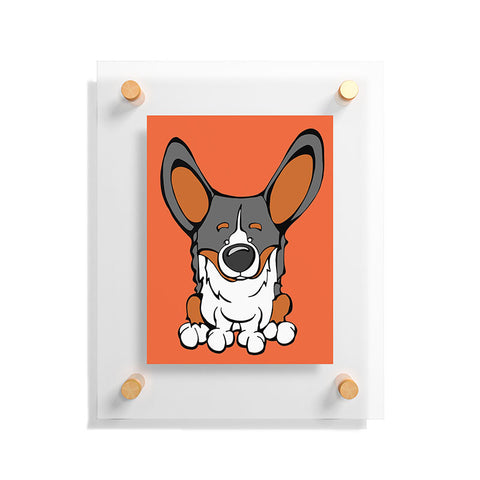 Angry Squirrel Studio Pembroke Welsh Corgi 8 Floating Acrylic Print