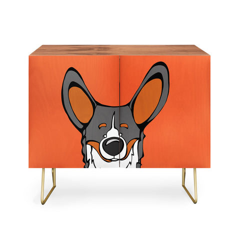Angry Squirrel Studio Pembroke Welsh Corgi 8 Credenza