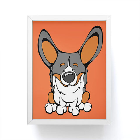 Angry Squirrel Studio Pembroke Welsh Corgi 8 Framed Mini Art Print