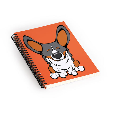Angry Squirrel Studio Pembroke Welsh Corgi 8 Spiral Notebook