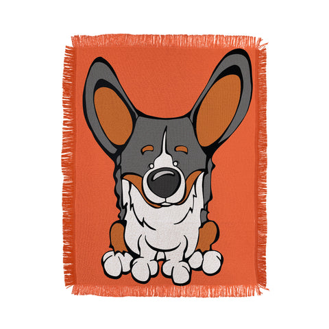 Angry Squirrel Studio Pembroke Welsh Corgi 8 Throw Blanket