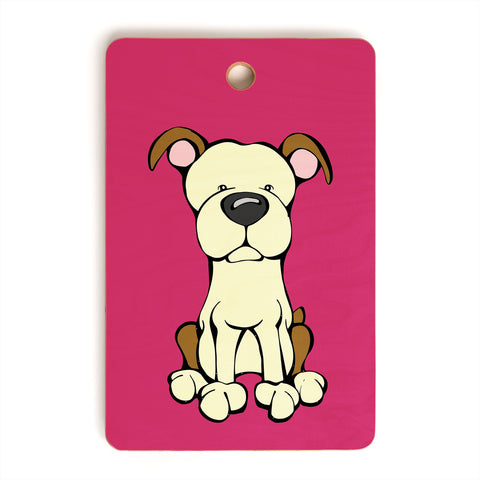 Angry Squirrel Studio Pit Bull Cutting Board Rectangle