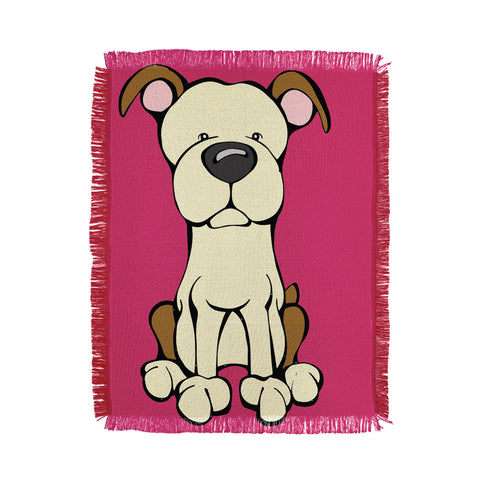 Angry Squirrel Studio Pit Bull Throw Blanket