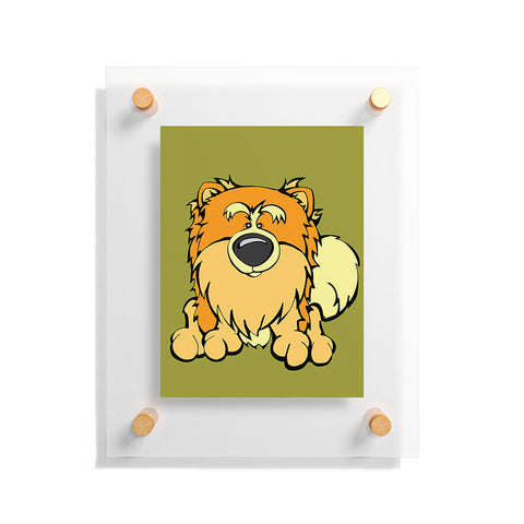 Angry Squirrel Studio Pomeranian 21 Floating Acrylic Print