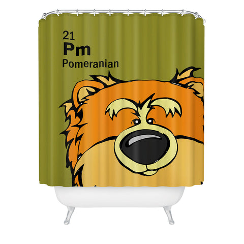Angry Squirrel Studio Pomeranian 21 Shower Curtain