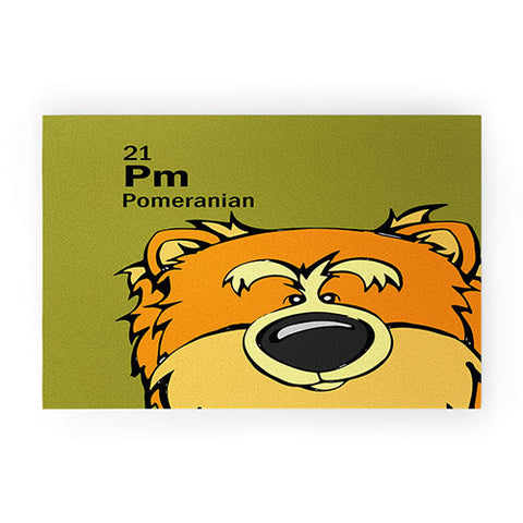Angry Squirrel Studio Pomeranian 21 Welcome Mat