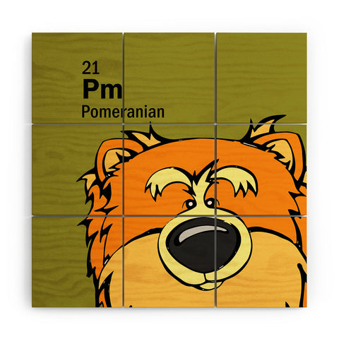 Angry Squirrel Studio Pomeranian 21 Wood Wall Mural