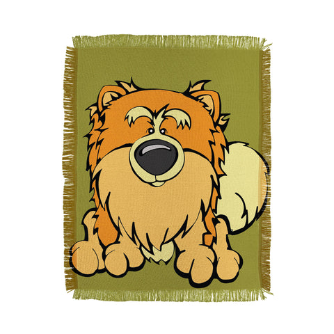 Angry Squirrel Studio Pomeranian 21 Throw Blanket