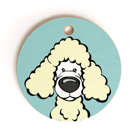 Angry Squirrel Studio Poodle 31 Cutting Board Round