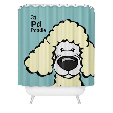 Angry Squirrel Studio Poodle 31 Shower Curtain