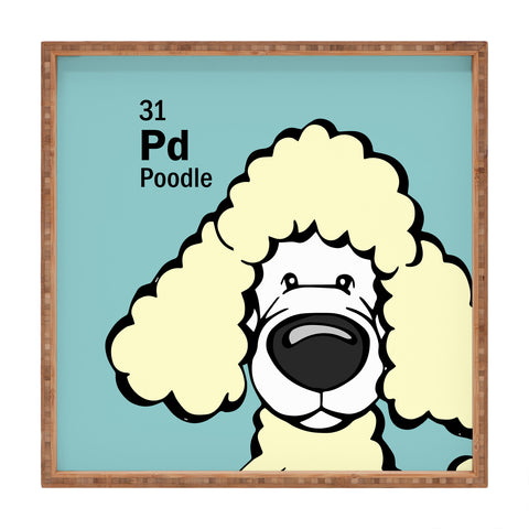 Angry Squirrel Studio Poodle 31 Square Tray