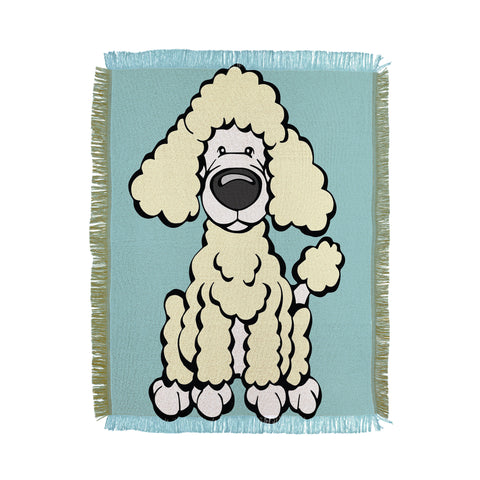 Angry Squirrel Studio Poodle 31 Throw Blanket