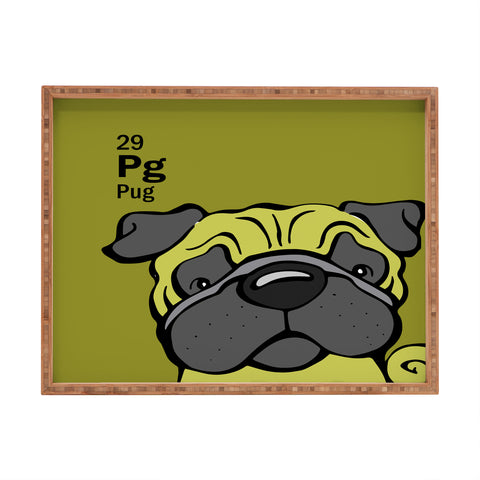 Angry Squirrel Studio Pug 29 Rectangular Tray