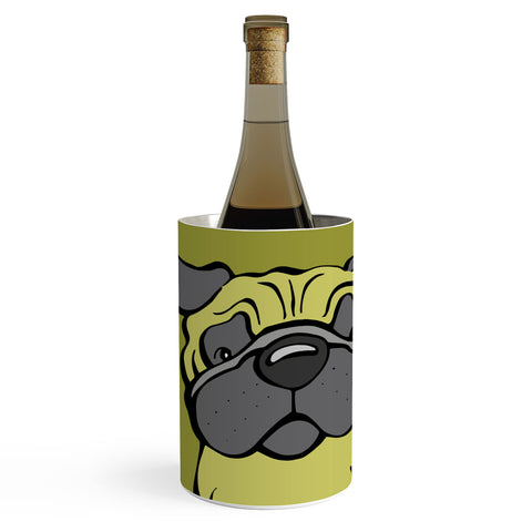 Angry Squirrel Studio Pug 29 Wine Chiller