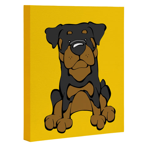 Angry Squirrel Studio Rottweiler 36 Art Canvas