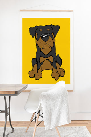 Angry Squirrel Studio Rottweiler 36 Art Print And Hanger