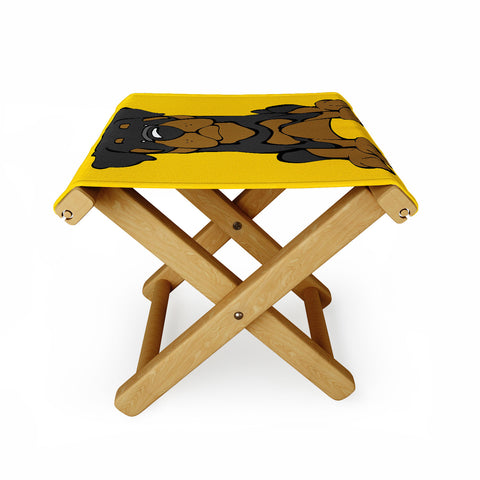 Angry Squirrel Studio Rottweiler 36 Folding Stool