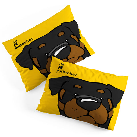 Angry Squirrel Studio Rottweiler 36 Pillow Shams