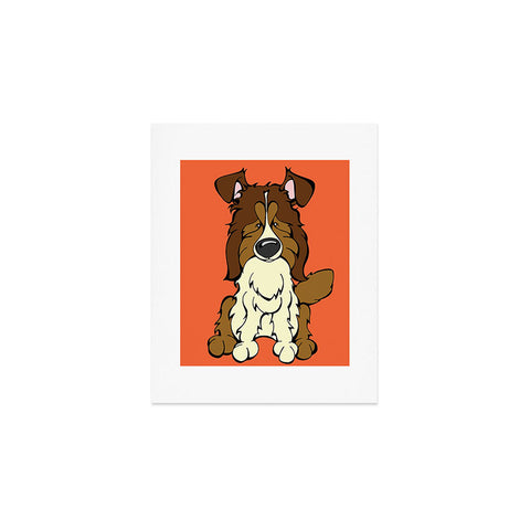 Angry Squirrel Studio Shetland Sheepdog 9 Art Print