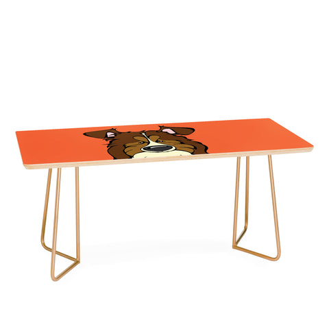 Angry Squirrel Studio Shetland Sheepdog 9 Coffee Table