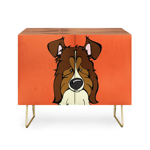 Angry Squirrel Studio Shetland Sheepdog 9 Credenza