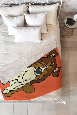 Angry Squirrel Studio Shetland Sheepdog 9 Fleece Throw Blanket