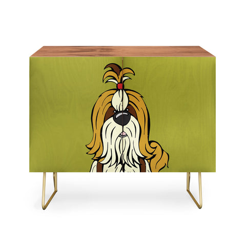 Angry Squirrel Studio Shih Tzu 30 Credenza