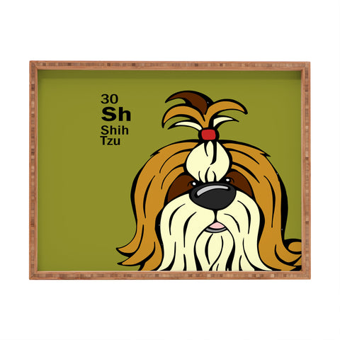 Angry Squirrel Studio Shih Tzu 30 Rectangular Tray