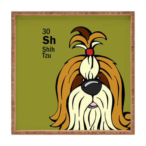 Angry Squirrel Studio Shih Tzu 30 Square Tray