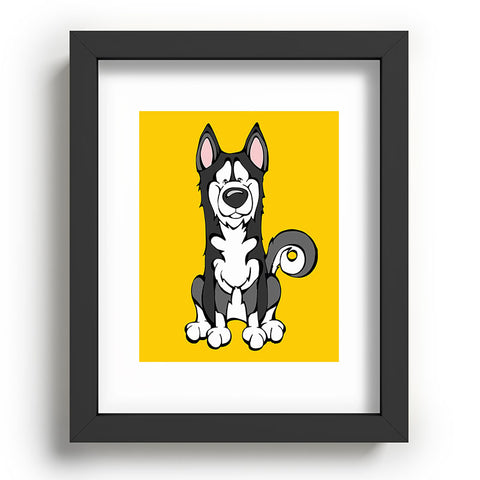 Angry Squirrel Studio Siberian Husky 37 Recessed Framing Rectangle