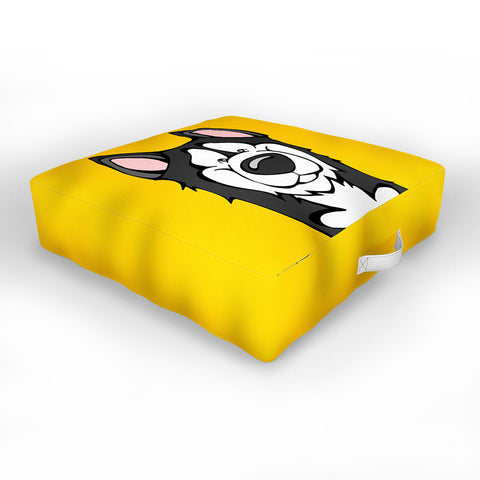 Angry Squirrel Studio Siberian Husky 37 Outdoor Floor Cushion