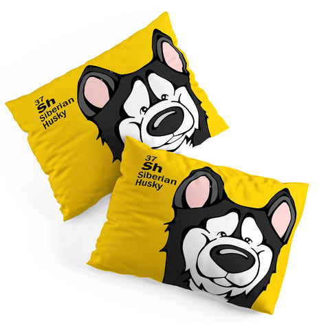 Angry Squirrel Studio Siberian Husky 37 Pillow Shams
