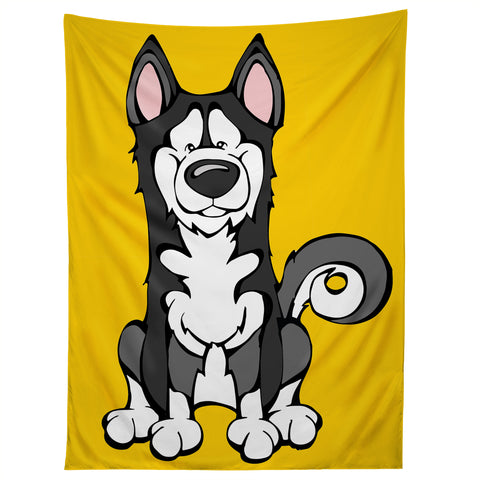 Angry Squirrel Studio Siberian Husky 37 Tapestry
