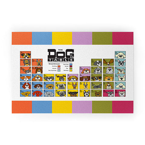 Angry Squirrel Studio The Dog Table Welcome Mat