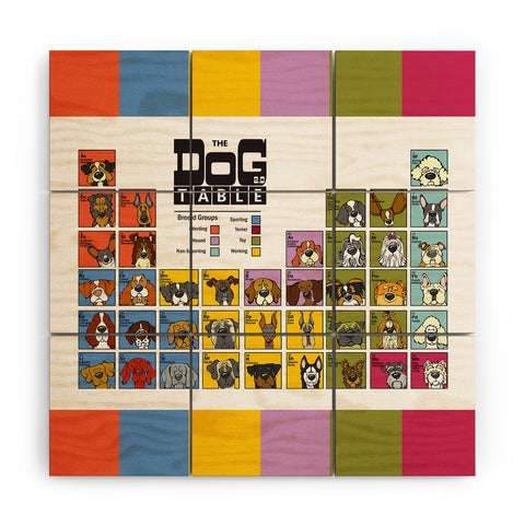 Angry Squirrel Studio The Dog Table Wood Wall Mural