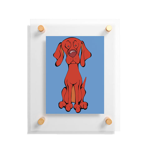 Angry Squirrel Studio Vizsla 33 Floating Acrylic Print