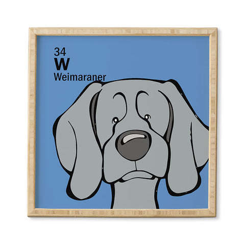 Angry Squirrel Studio Weimaraner 34 Framed Wall Art