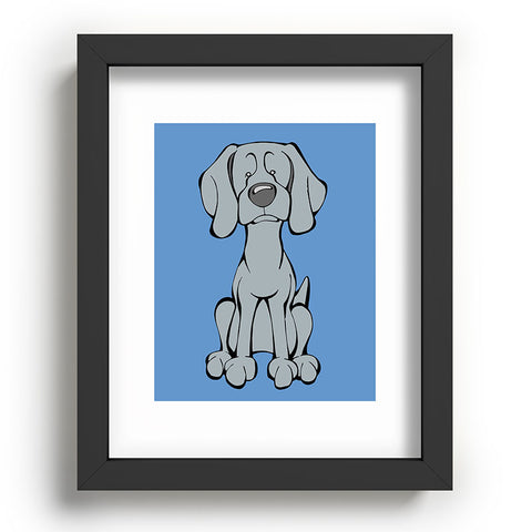 Angry Squirrel Studio Weimaraner 34 Recessed Framing Rectangle