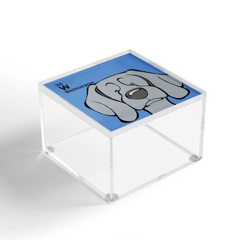 Angry Squirrel Studio Weimaraner 34 Acrylic Box