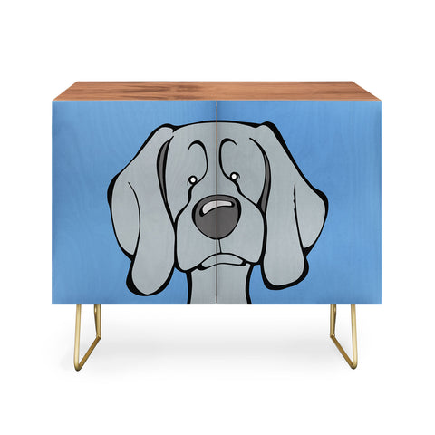 Angry Squirrel Studio Weimaraner 34 Credenza