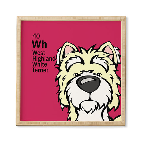 Angry Squirrel Studio Westie 40 Framed Wall Art